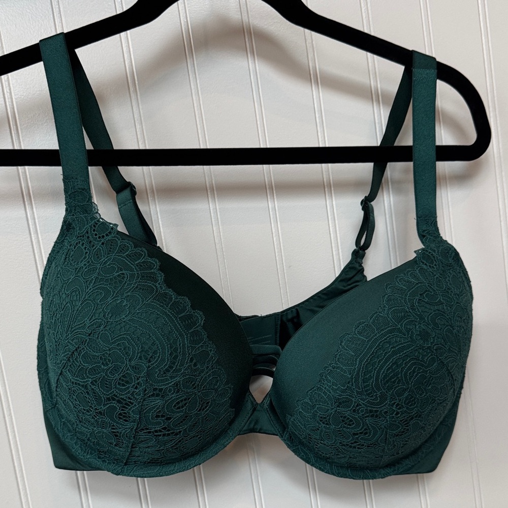 Soma Deep Emerald Lace Push-Up Bra